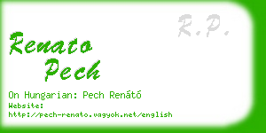 renato pech business card